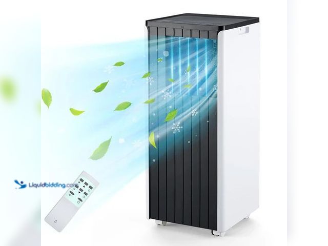Lot 49-5437935 - Garvee 8,000 BTU Portable Air Conditioners, cooling Fan for Room up to 350 sq.ft., 24 Hour Timer & R...