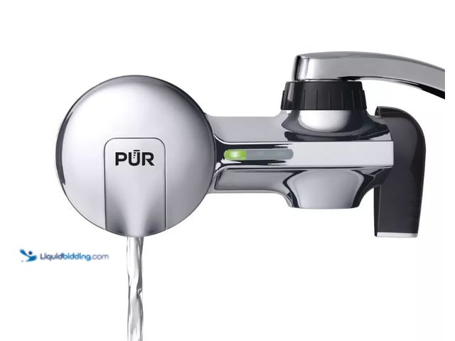 Lot 49-5545815 - PUR PLUS Faucet Mount Water Filtration System Chrome: Best Sink Filter, Lead & Mercury Removal, Easy...