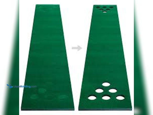 Lot 49-5448200 - Crestgolf Golf Putting Game Set Putting Green Mat Pong Game. Unused