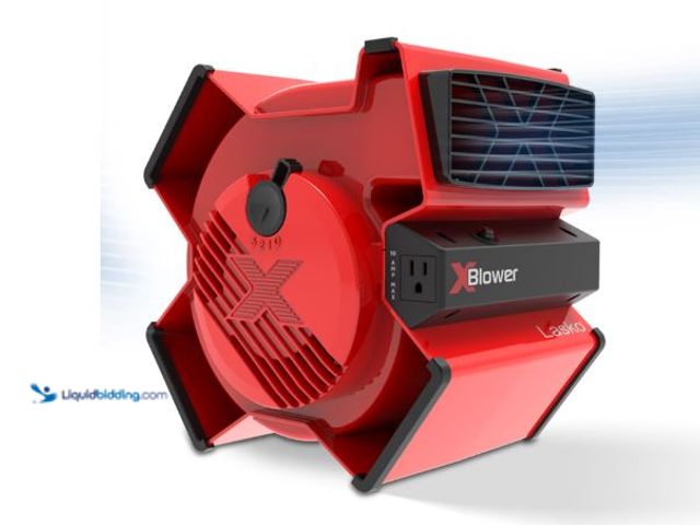Lot 49-5545791 - Lasko X-Blower 11" High Velocity Utility Blower Fan with USB Ports and Built-In Outlet for Cooling a...
