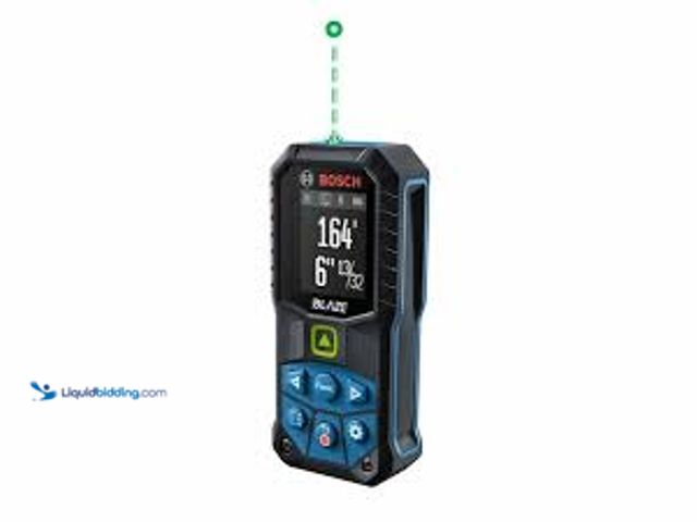 Lot 49-5483932 - Bosch BLAZE 165 ft. Dual Power Battery Green Laser Distance Tape Measuring Tool w Bluetooth & Measur...