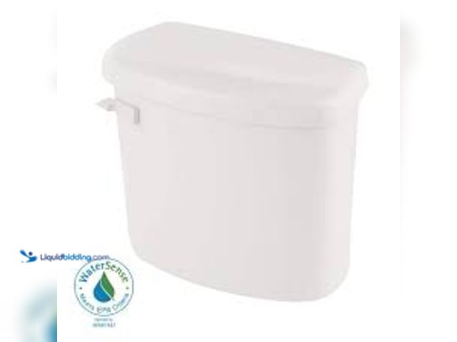 Lot 49-5415283 - 1.28 GPF Single Flush Toilet Tank with Flapper/Piston Technology in White. Model # N2412T. Unused.