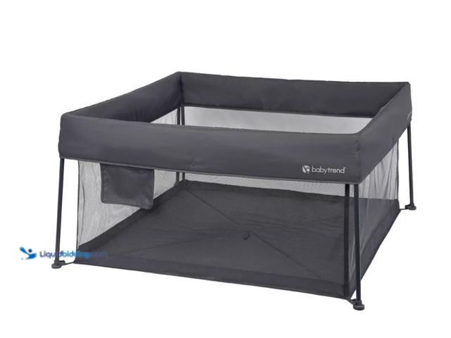 Lot 49-5552907 - Baby Trend Play Zone Play Space with Compact Fold Deluxe Playard - Cosmic Gray. UPC: 090014039165. U...