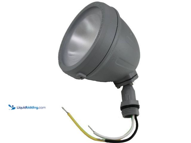 Lot 49-5552013 - QTY 2 - Commercial Electric
14-Watt Hardwired Gray LED Landscape Flood Light Metal Spot Light, 1100...