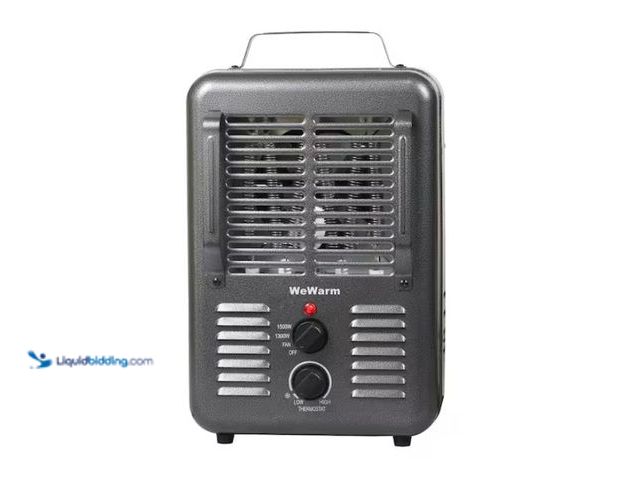 Lot 49-1557367 - WeWarm Deluxe Milkhouse Utility Heater, Overheat and tip-over safety shutoff, Black, Model # HT1912,...