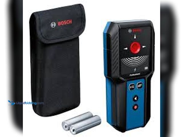 Lot 49-3539274 - Bosch Digital Wall Scanner with Modes for Wood, Metal, and AC Wiring. Model # GMS120-27. Unused