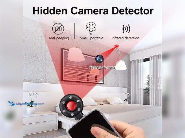 Lot 49-1817326 - Anti-Spy RF Hidden Camera/Bug Detector for Smartphones - NEW - Quick lock/anti-peeping/compact and c...