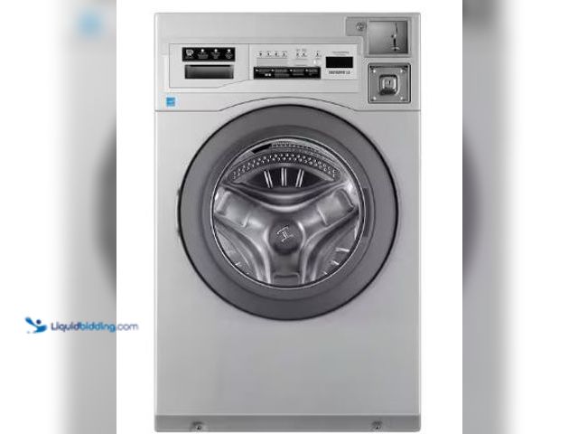 Lot 49-1517619 - Crossover
Commercial Laundry 27 in. 3.5 cu. ft. Grey Front Load Washing Machine, Coin Operated and ...