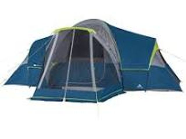 Lot 49-5553039 - Ozark Trail 10-Person Dome Tent with Screen Porch – 3-Room Family Camping Tent with Weather Protecti...