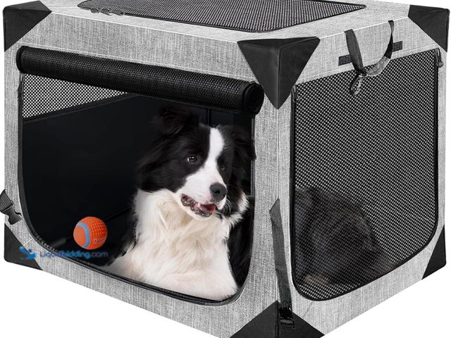 Lot 49-5410279 - Dog Crates,Collapsible Soft Travel Crate for Large Dogs (3 Year Warranty), Indoor & Outdoor Portable...