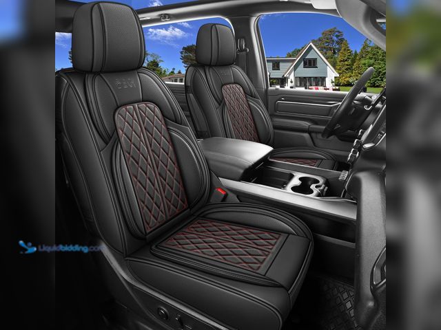 Lot 49-3511818 - Car Seat Cover Custom Fit for Dodge Ram 1500 2500 3500 2002-2024 Faux Leather Seat Cover Set Compati...