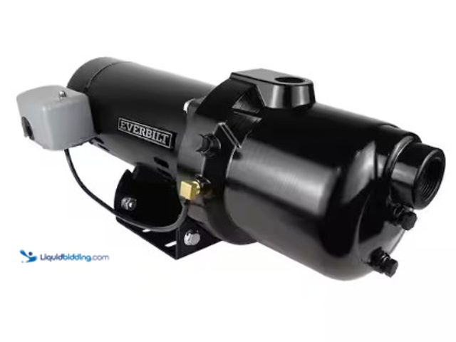 Lot 49-2025046 - Everbilt 1/2 HP Plastic Shallow Well Jet Pump, Model # HDSWJ5P, MSRP $269, Unused.