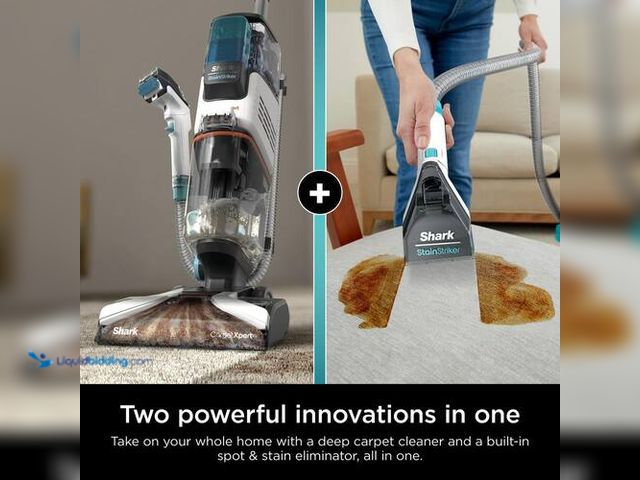 Lot 49-3536467 - Shark CarpetXpert Upright Deep Carpet Cleaner Corded . Model # EX201. Used