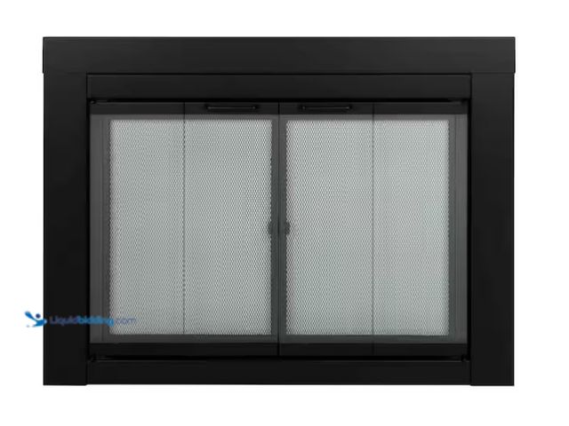 Lot 49-1571150 - Pleasant Hearth Ascot Small Glass Fireplace Doors, Model # AT-1000, Unused  Ref#HDPA0116