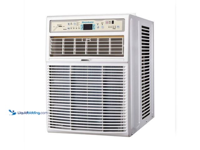 Lot 49-2000764 - Keystone 10,000 BTU (DOE) Slider/Casement Window Air Conditioner Cools 450 sq. ft. in White, Model #...