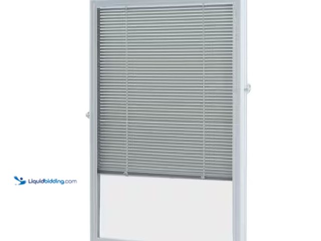 Lot 49-1576399 - ODL White Cordless Add-On Blinds for Raised Frame Door glass 23-3/4 in. Width x 37-3/4in. Height Mod...