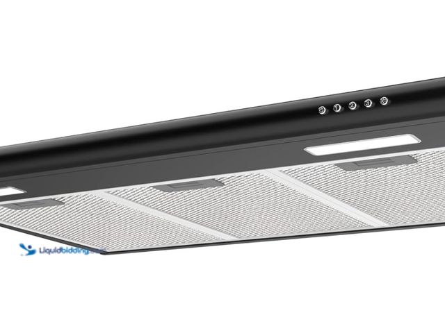 Lot 49-1566753 - CIARRA AWB75918B Black Range Hood 30 inch Under Cabinet with Anti-Fingerprint Design, Slim Vent Hood...