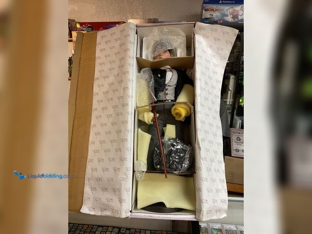 Lot 49-1810325 - COLLECTIBLE NEW IN ORIGINAL BOX LORD WINDSOR BY RUSTIE 4 FT PORCELAIN DOLL.