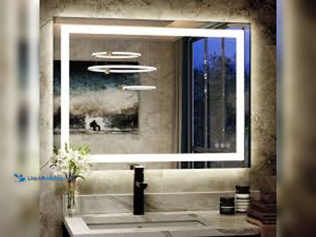 Lot 49-3536834 - BEAUTYPEAK 24-in W x 32.0-in H Rectangle White Polished Frameless Lighted Wall Mirror. Model #LS-LED...