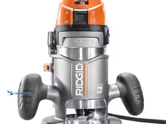 Lot 49-3470889 - RIDGID 11 Amp 2 HP 1/2 in. Corded Fixed Base Router, Model # R22002, Unused, Tested works.  Ref#SB10...