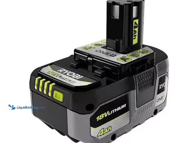 Lot 49-5561091 - RYOBI
ONE+ 18V 4.0 Ah Lithium-Ion HIGH PERFORMANCE Battery, Unused