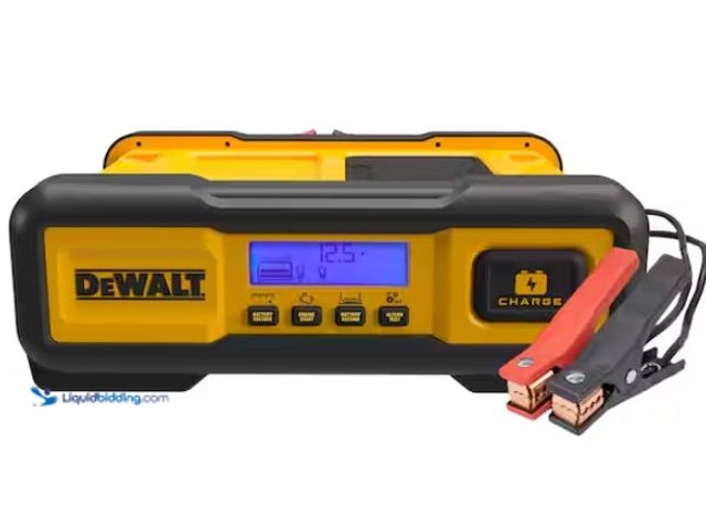 Lot 49-3470891 - DEWALT Professional 30 Amp Battery Charger, 3 Amp Battery Maintainer with 100 Amp Engine Start, Mode...