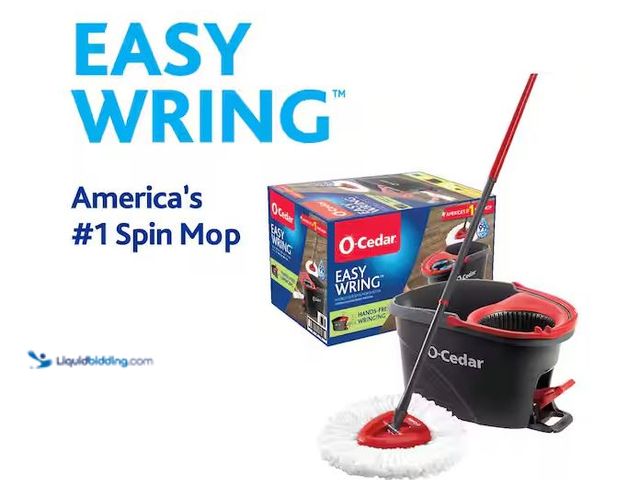 Lot 49-3482696 - O-Cedar EasyWring Microfiber Spin Mop with Bucket System Model # 148473, Unused, Missing Handle   Re...