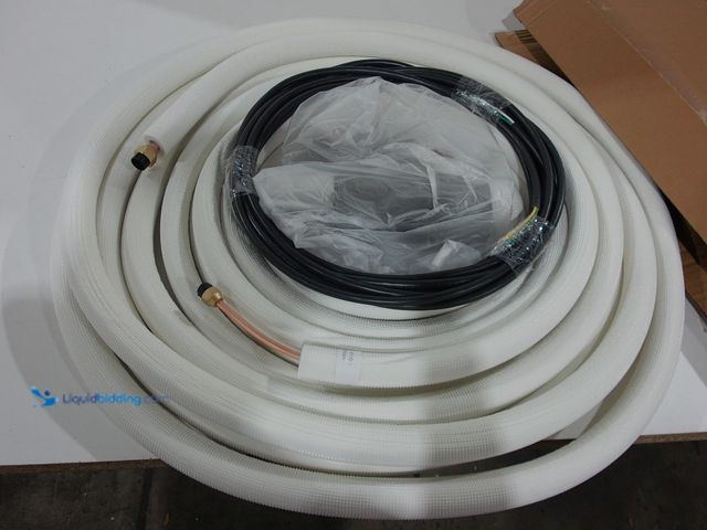 Lot 49-2006302 - Mini Split Copper Line Set 24.6ft Length, 3/8" & 1/4" OD Copper Pipes for Mini Split Air Conditioner...
