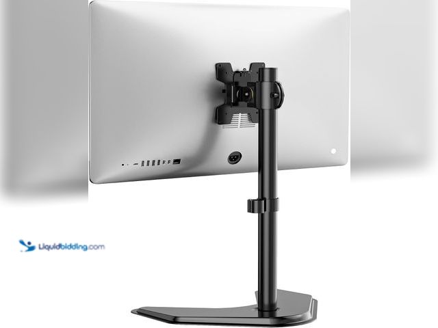 Lot 49-5463246 - WALI Single Monitor Stand for 13-32 Inch Computer Screens, Freestanding Single Monitors Arm Desk Mou...