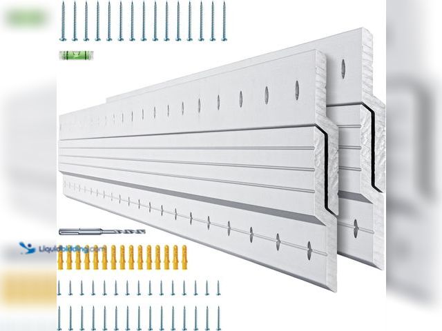 Lot 49-5487131 - 2 Pairs French Cleat Hanger 41 inch, 500 Lbs Load Heavy Duty Mirror Mounting Hardware Aluminum Z Cli...