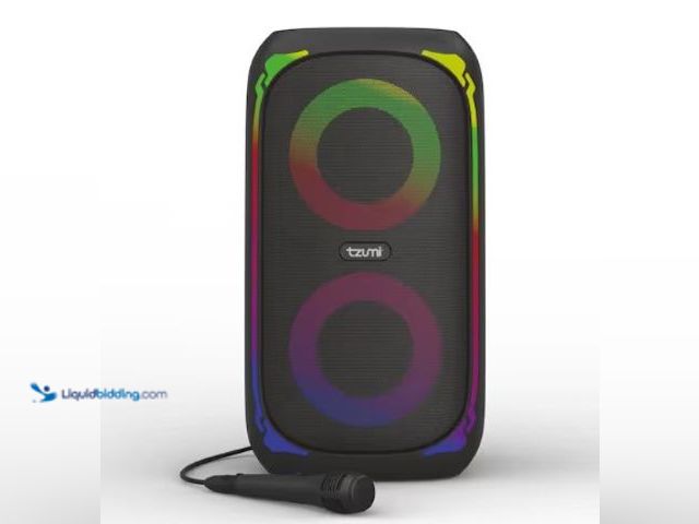 Lot 49-3631078 - Tzumi Super Bass Jobsite Speaker, Model # 9525HD, Slightly used, Has some attachments, No charger, P...