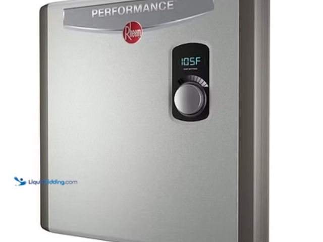 Lot 49-5560076 - Rheem Performance 24 kW 4.68 GPM 240V Self-Modulating Electric Tankless Water H. SKU: 020352683065. ...