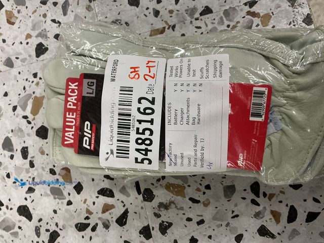 Lot 49-5485162 - QTY 4 - PIP Pro Safety Men's Cowhide Leather Work Gloves 4 PAIR - 2 Value Pack - Sz L/G. Model #6629...