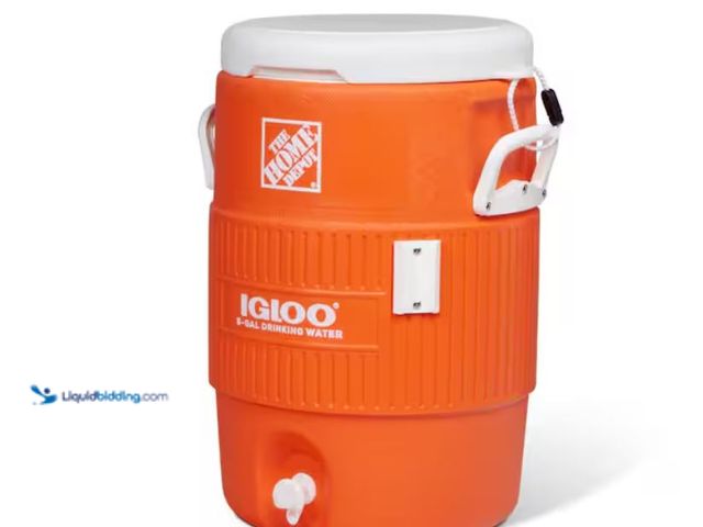 Lot 49-3614880 - IGLOO 5 Gallon Seat Top Beverage Jug Cooler, Model # 42329, Slightly used.  Ref#HD0730