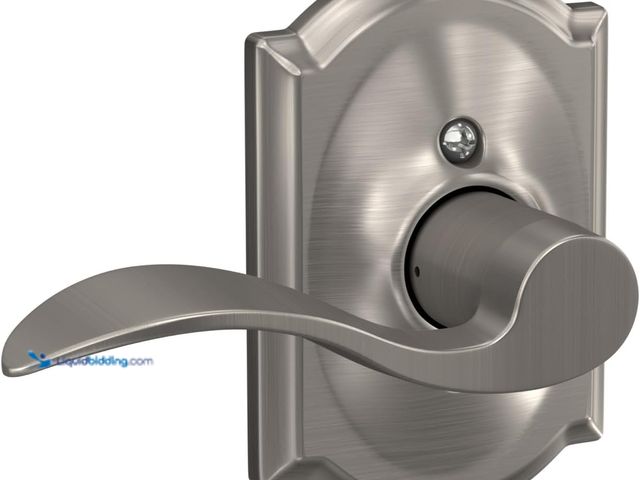Lot 49-5408053 - Lot of 2. Schlage F170 ACC 619 CAM RH Right Handed Accent Door Lever with Camelot Trim, One Sided No...