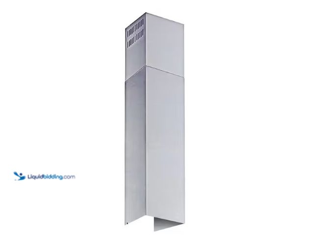 Lot 49-1566656 - Vissani Stainless Steel Chimney Extension (up to 11 ft. Ceiling) for Pyramid Kitchen Wall Mount Rang...