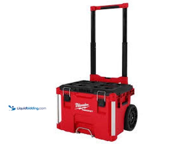 Lot 49-5489275 - Milwaukee Tools PACKOUT Rolling Tool Box 48-22-8427. OPT SKU 48-22-8427. Unused.