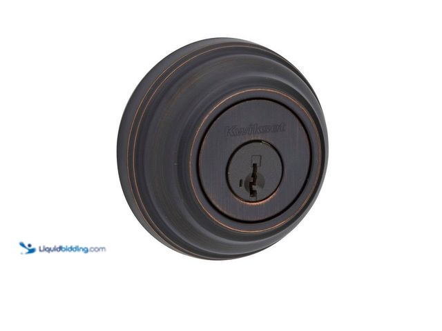 Lot 49-5408057 - Kwikset Venetian Bronze Double Cylinder Deadbolt featuring SmartKey Security. [Model # 98511PSMTCPK4...