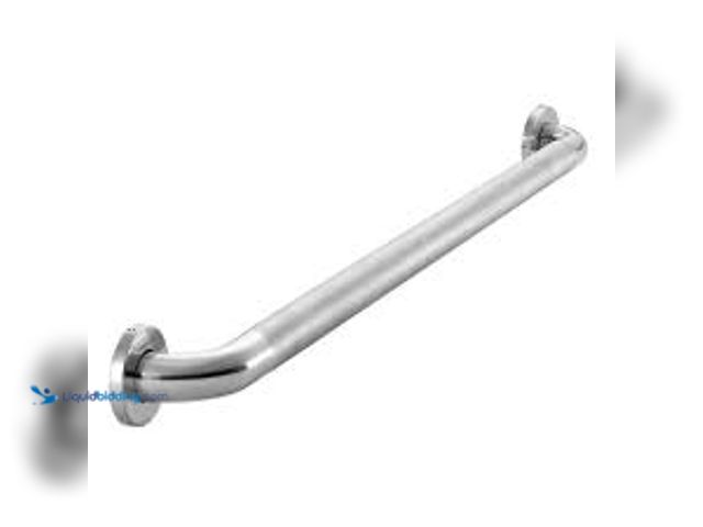 Lot 49-5485448 - Glacier Bay 36 in. x 1-1/2 in. Concealed Peened ADA Compliant Grab Bar in Polished Stainless Steel. ...