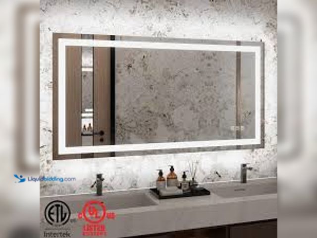 Lot 49-5442431 - TOOLKISS 60 in. W x 36 in. H Rectangular Frameless LED Light Anti-Fog Wall Bathroom Vanity Mirror wi...
