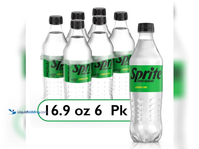 Lot 49-5545473 - Sprite Lemon Lime Zero Sugar Soda | Diet | 16.9 fl oz 6 Pack, Unused, Expired June 2026