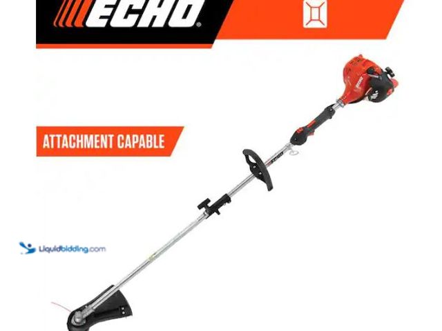 Lot 49-1624413 - ECHO 21.2 cc Gas 2-Stroke Attachment Capable Straight Shaft String Trimmer with 17 in. Swath and Spe...