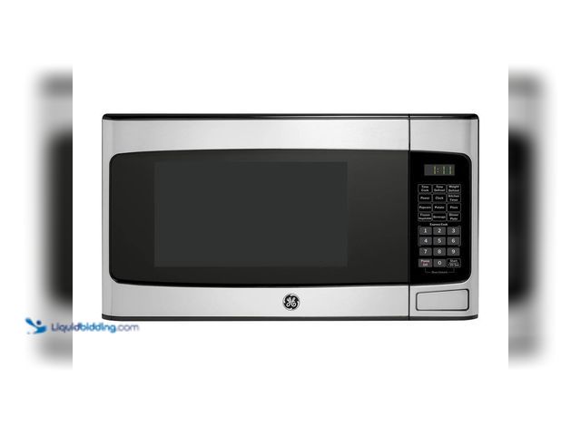 Lot 49-3527345 - GE
1.1 Cu. Ft. Capacity Countertop Microwave Oven (attachments included) (tested works) Unused