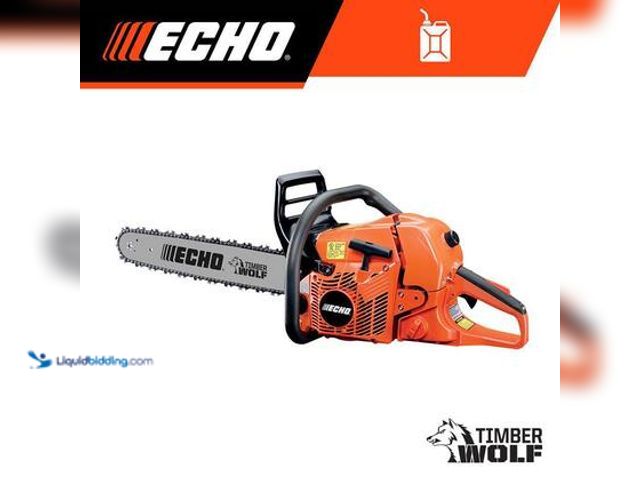 Lot 49-5549833 - ECHO 20 in. 59.8 cc Gas 2-Stroke Rear Handle Timber Wolf Chainsaw. Model # CS-590-20. Used