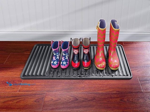 Lot 49-1548602 - Lot of (2) WeatherTech Black 16" x 36" Boot Trays. Model# 66BT1. Unused  Ref#AHDPA1023