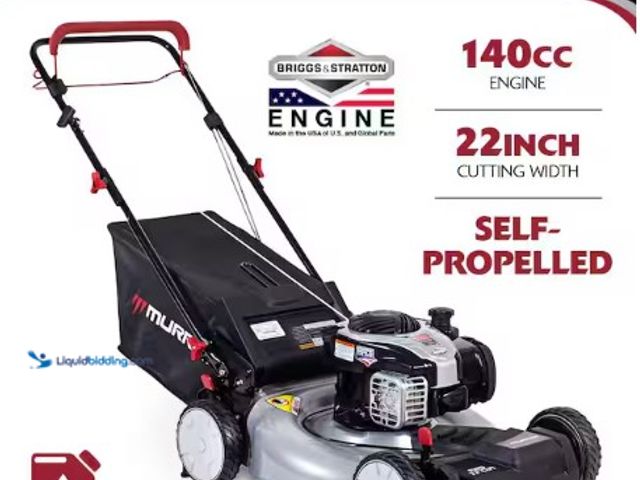 Lot 49-3631284 - Murray 22 in. 140 cc Briggs & Stratton Walk Behind Gas Self-Propelled Lawn Mower with Front Wheel Dr...