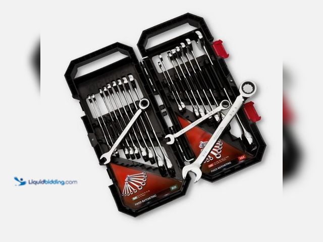 Lot 49-5551399 - Husky 72-Tooth Ratcheting SAE/MM Combination Wrench Set (20-Piece), Unused