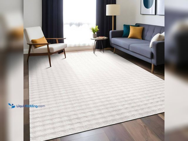 Lot 49-5538619 - Beverly Rug
Aurora 8 ft. x 10 ft. White Non-Slip Rubber Back Washable Polyester Checker Indoor Area...