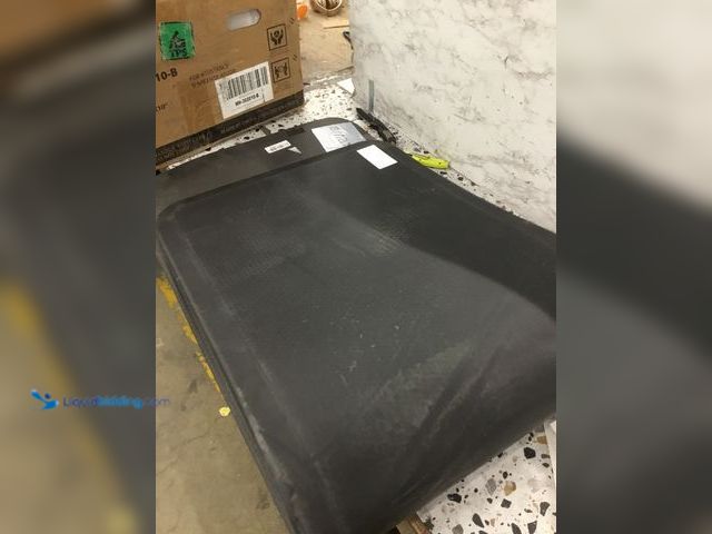 Lot 49-3536627 - Large Leather Rectangular Fabric Floor Mat Item is used, dirty with scuffs