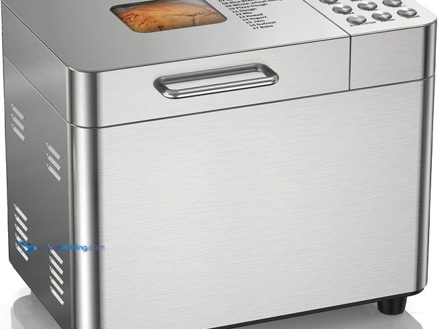 Lot 49-5463713 - 2LB Bread Maker Machine, OSIPOTO 17 in 1 Automatic Stainless Steel Bread Machine, Non-stick, Beginne...